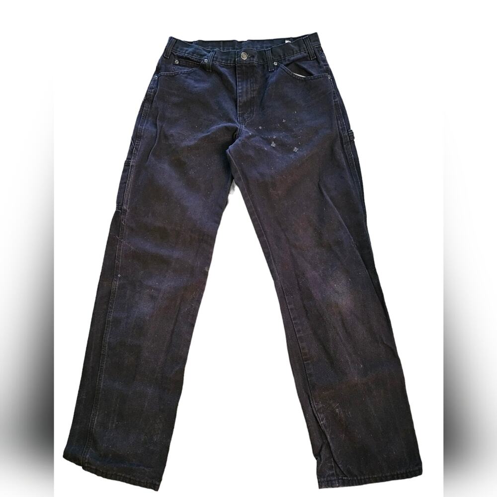 Copied - Y2K Dickies black cargo utility carpenter pants sz 32x30 distressed